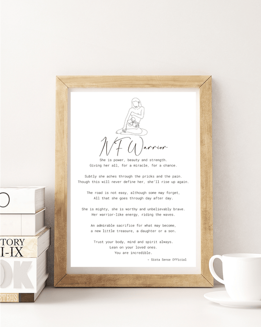 IVF Warrior Letter Print